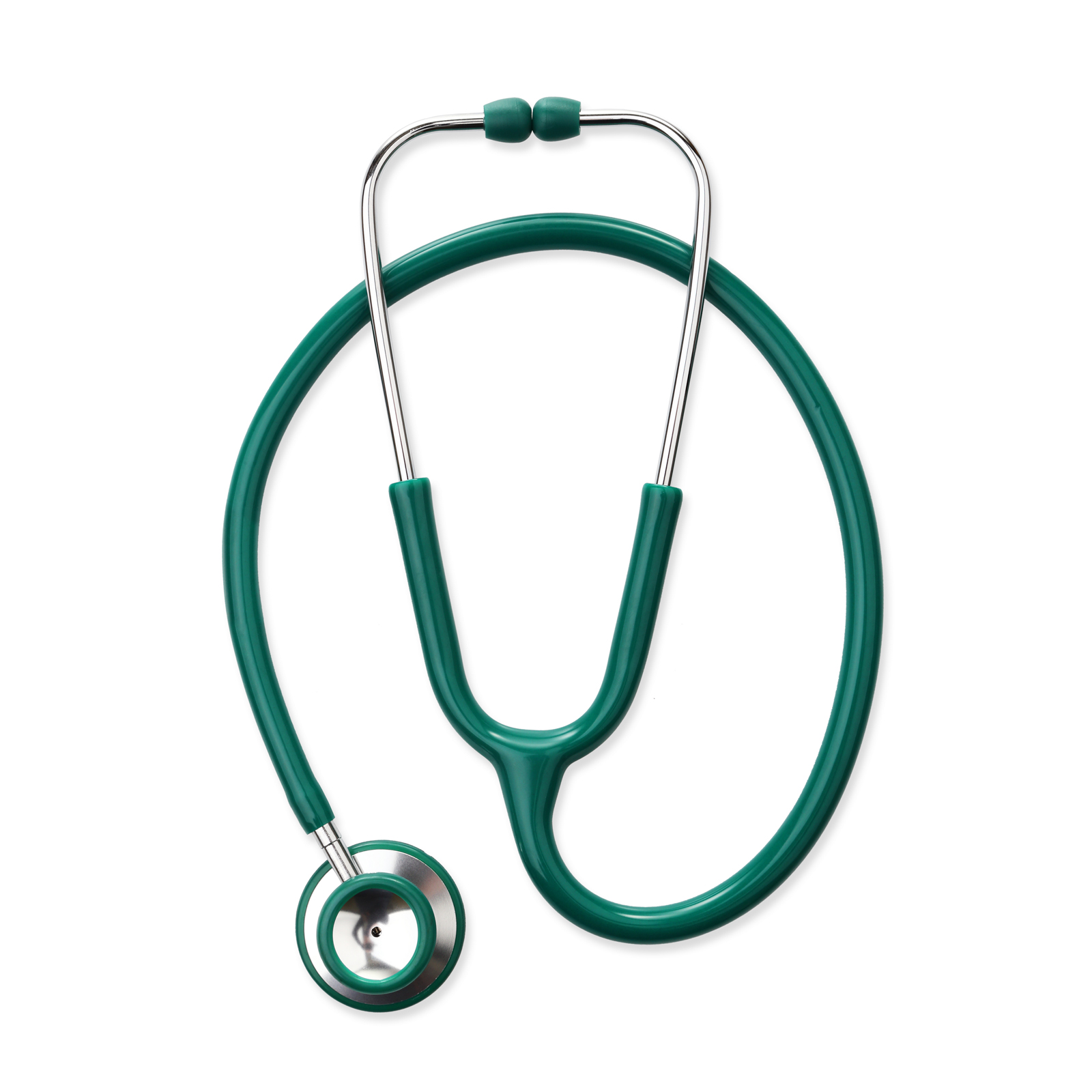 СТЕТОСКОП ВК3012 ЛЮКС з двосторонньою алюмінієвою головкою з пластиковим кільцем-накладкою, BOKANG (КНР).